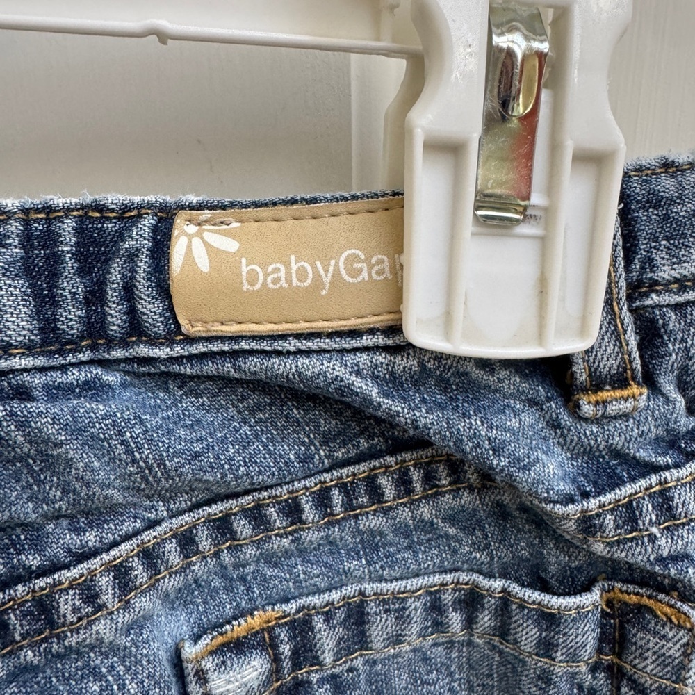 Baby Gap 3T Girls Blue Denim Flare Jeans Pants - Picture 6 of 9